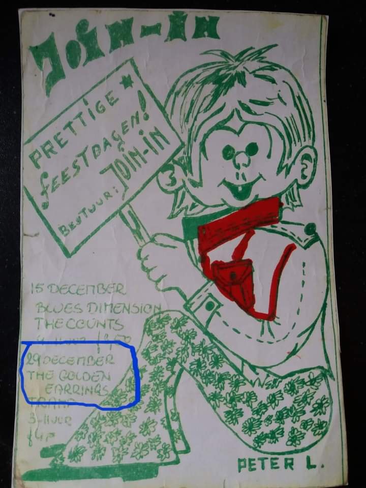 Golden Earring show announcement Wijchen - Zaal Teerink December 29, 1965